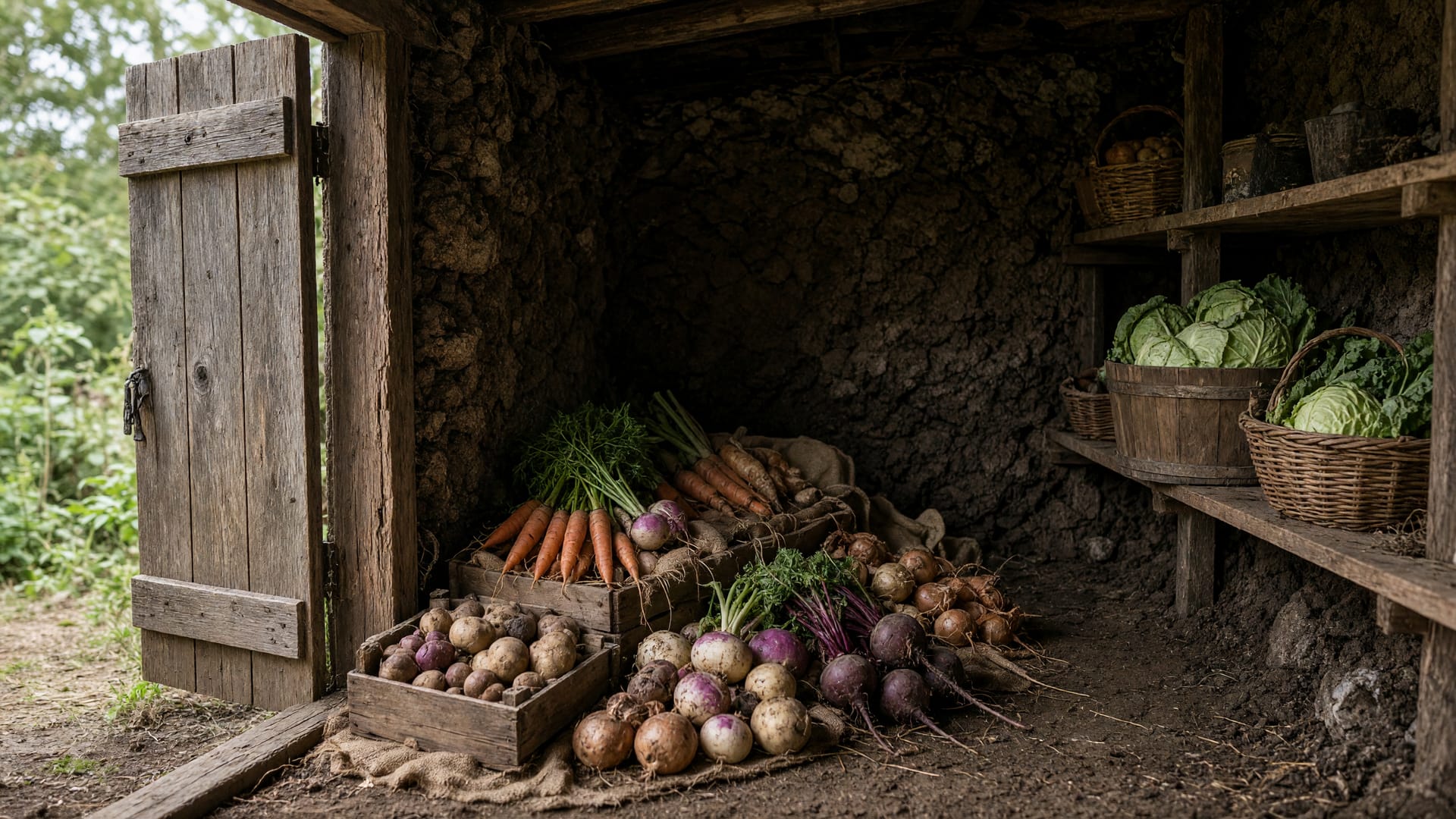 Root Cellar Storage Explained — How to Keep Farm Produce Through Winter Without a Freezer