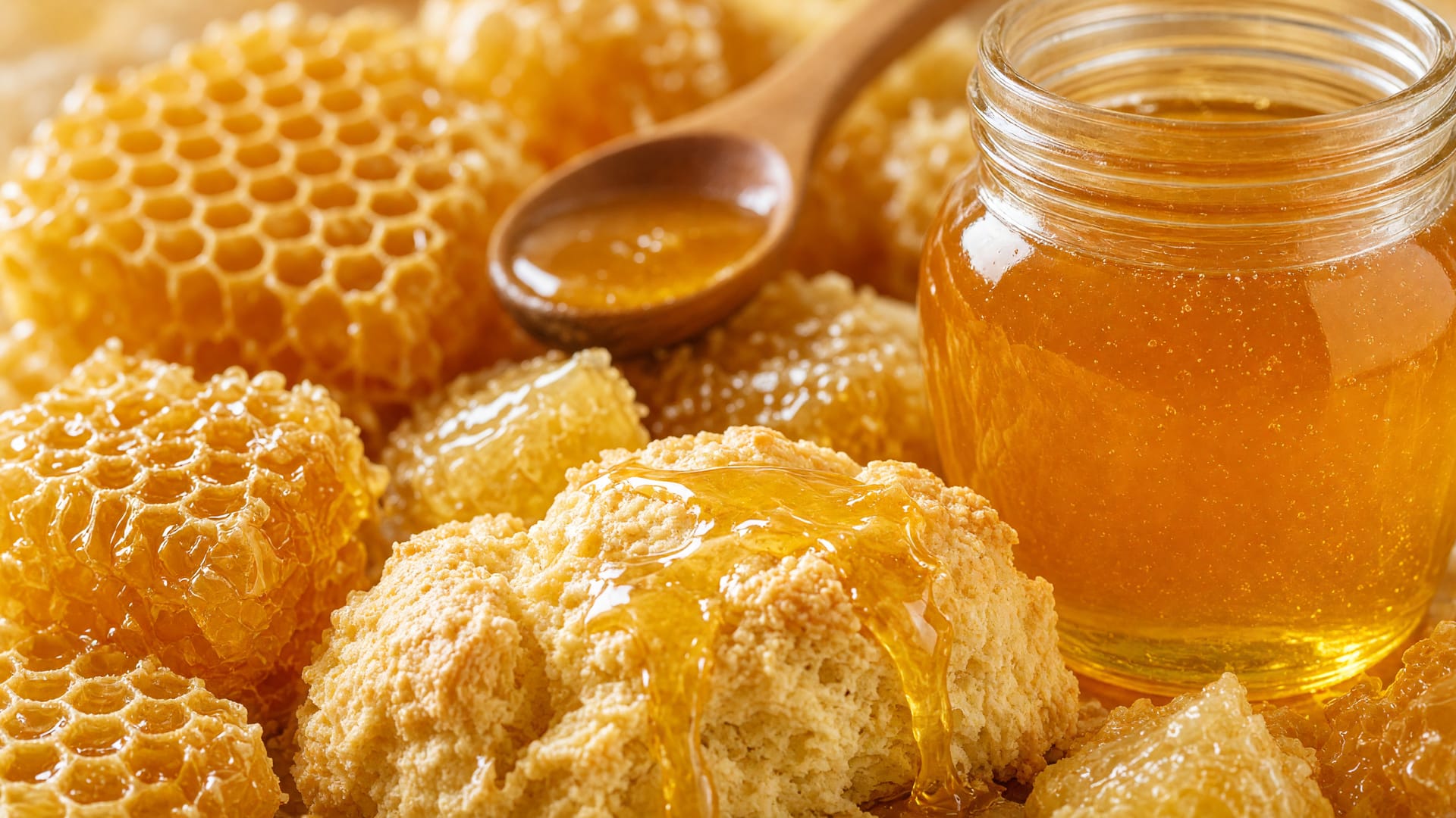 Honey, a farm-made sweet preserve